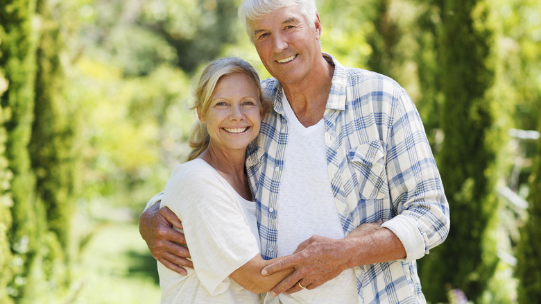 Happy older couple