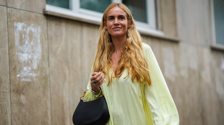 woman with butter-blond hair