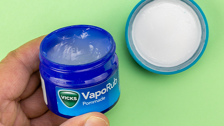 Tub of open Vicks