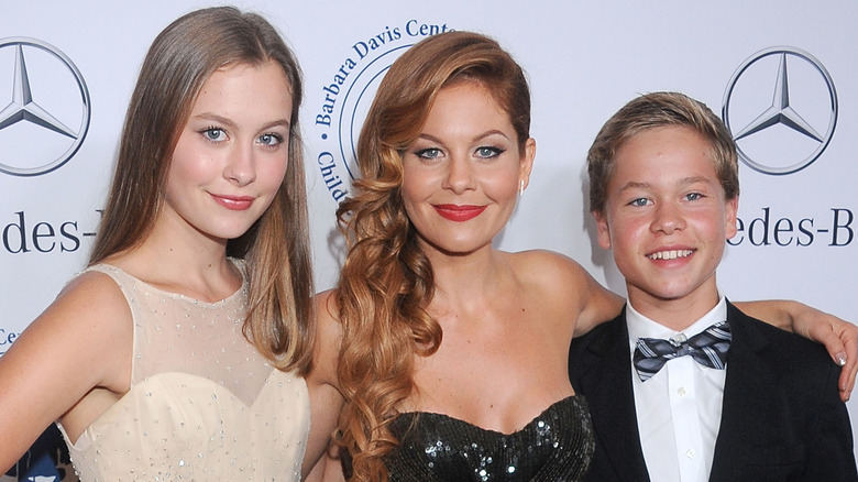 Candace Cameron Bure with daughter Natasha Bure and son Lev Bure