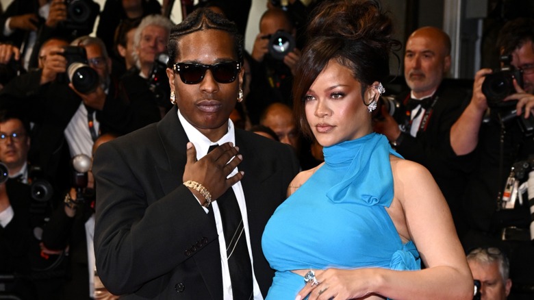 Rihanna and ASAP Rocky at the 2025 Cannes Film Festival.