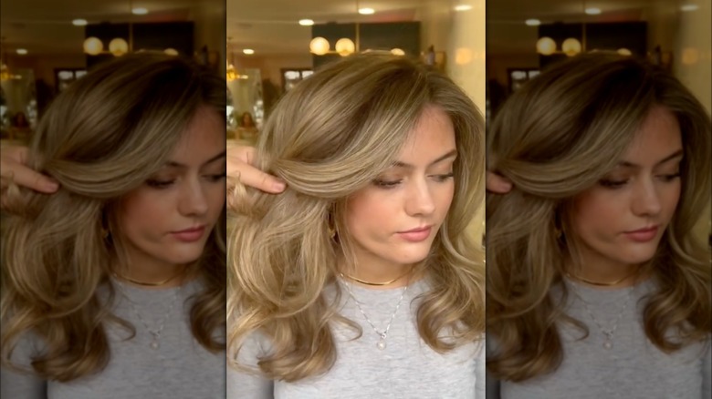 Cashmere brond long hair