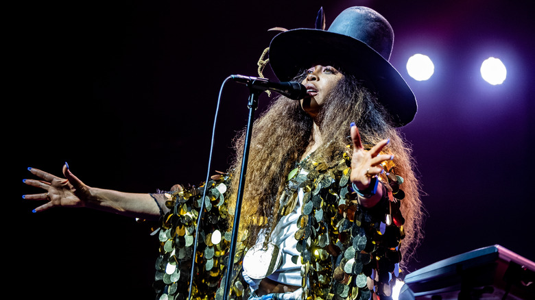 Erykah Badu with natural hair