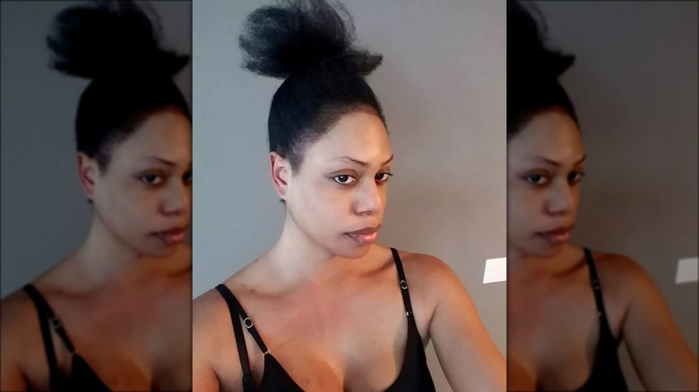 Laverne Cox with natural hair