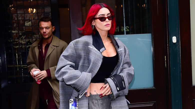 Megan Fox with red hair