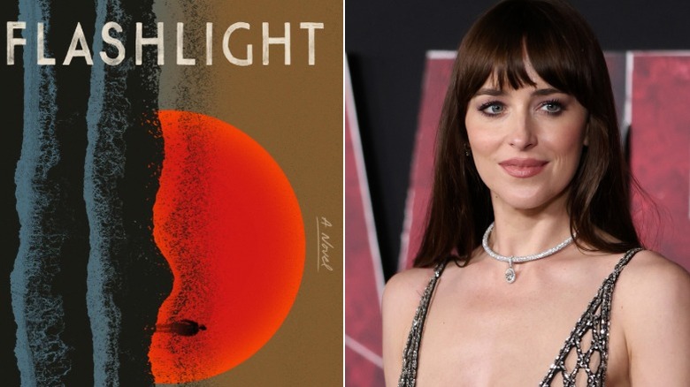 Dakota Johnson and her June bookclub pick, Flashlight