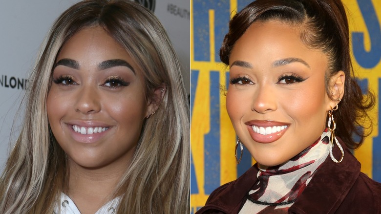 Jordyn Woods' gappy teeth before and after she had them done
