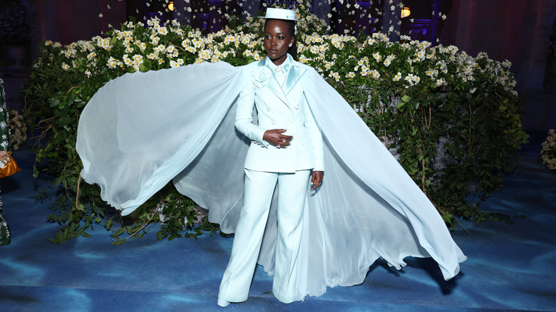 Lupita Nyong'o looks fresh in blue at the Met Gala