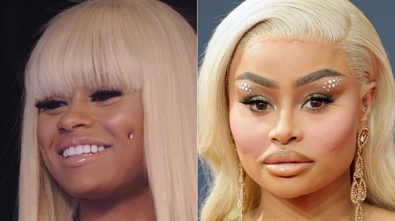 Blac Chyna in 2013 and 2022