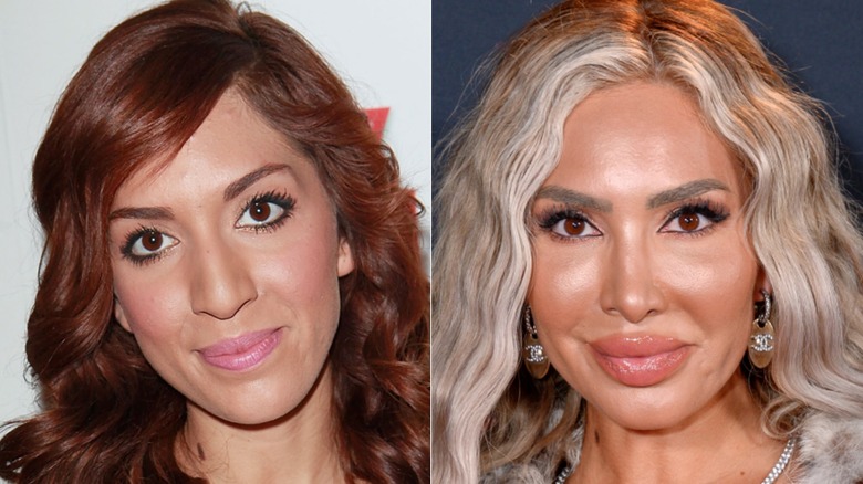 Farrah Abraham in 2012 and 2025