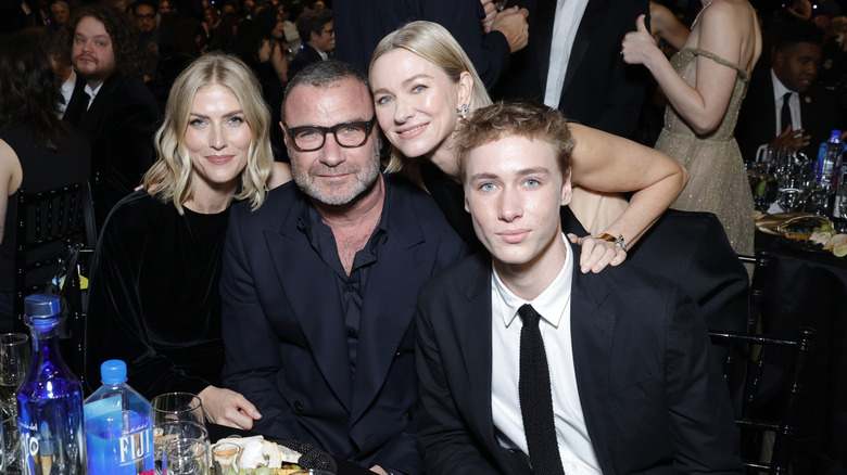 Taylor Neisen, Liev Schreiber, Naomi Watts, and Sasha Schreiber attend The 30th Critics Choice Awards  February 07, 2025