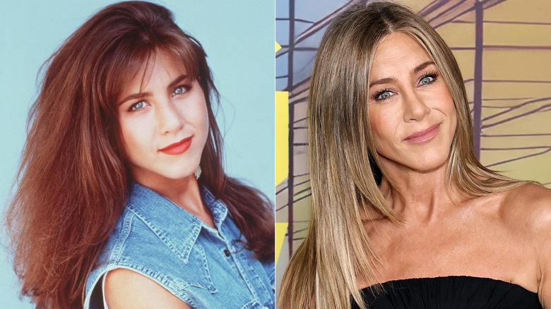 Jennifer Aniston in 1992 and 2025