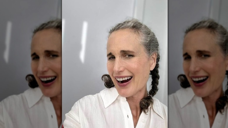 Andie MacDowell posting selfie may 2026