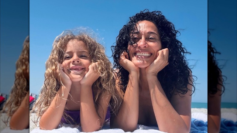 Tracee Elliss Ross enjoys a beach day with her niece
