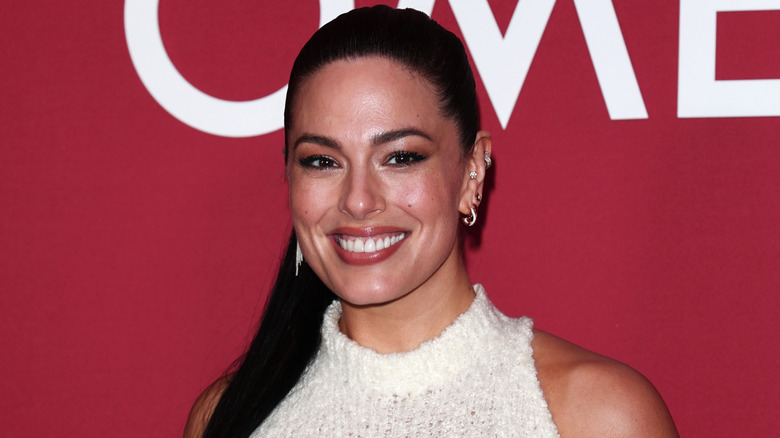 Ashley Graham posing at the Winter Olympics in February 2026
