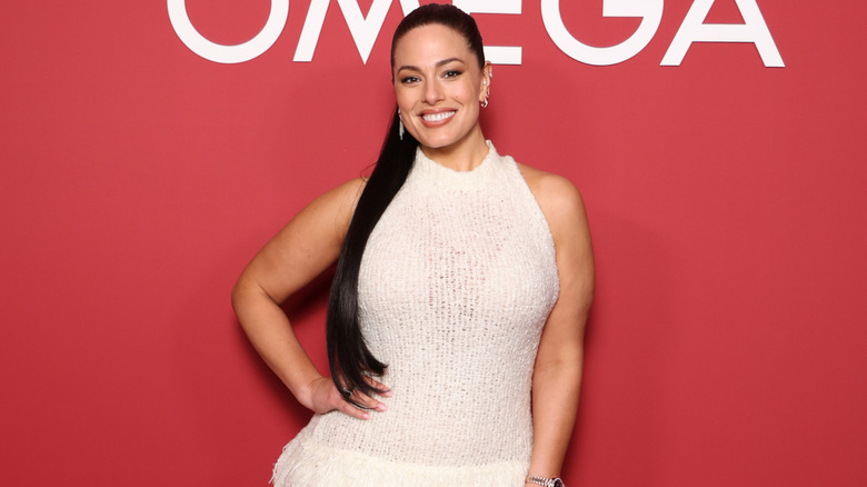 Ashley Graham posing at the Winter Olympics in February 2026