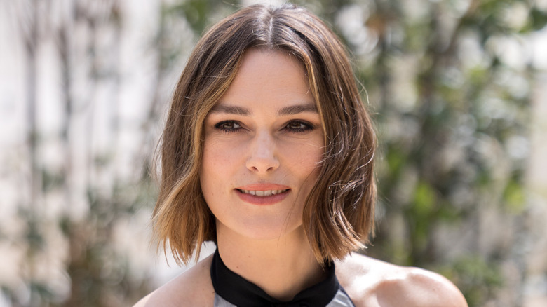 Keira Knightley with a bob haircut.