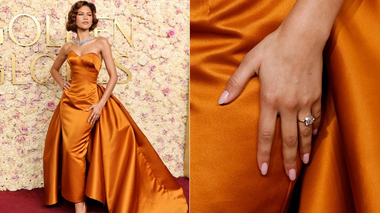 Zendaya at the 82nd Annual Golden Globes red carpet.