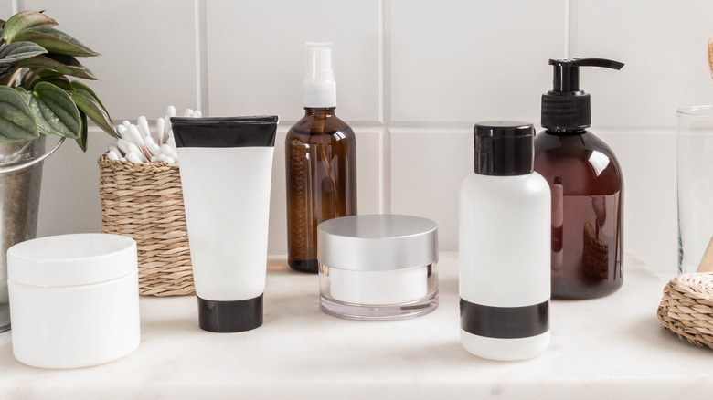 different skincare packaging