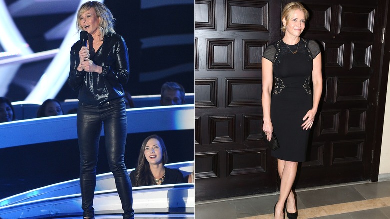 Chelsea Handler wearing black at industry events in 2014 and 2015