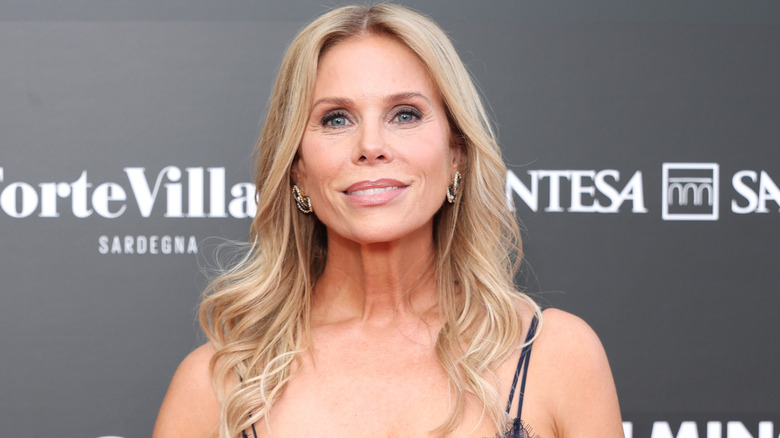 Cheryl Hines poses at an event
