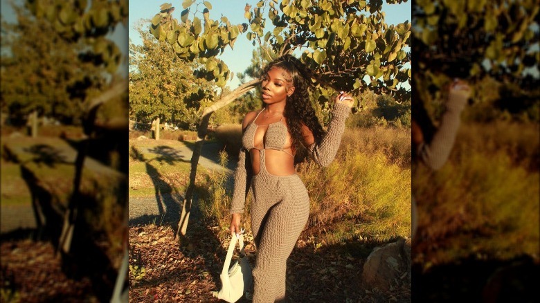 African American woman in jumpsuit