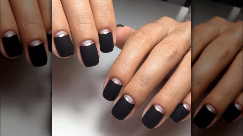 inverted french manicure