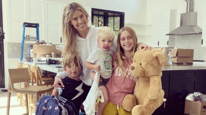 Christina Haack with her kids