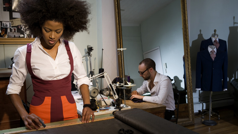 Woman designs clothes