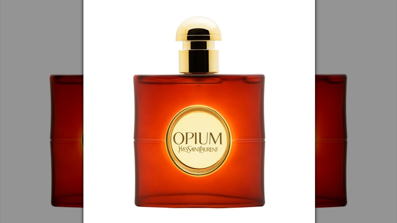 A bottle of YSL Opium.