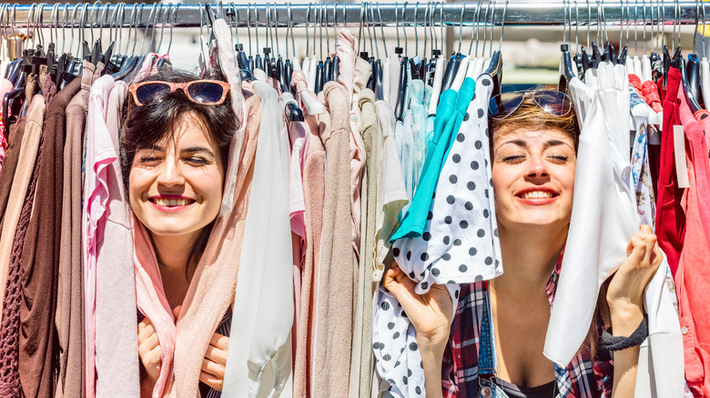 two women shopping