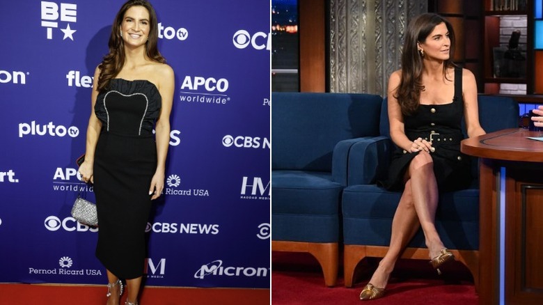 Kaitlan Collins at the White House and filming with Stephen Colbert