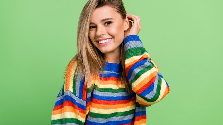 multicolored shirt