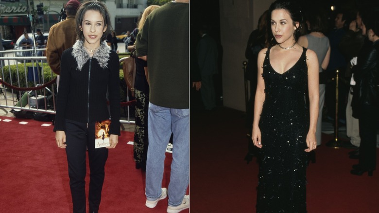Lacey Chabert in 1997 and 1999
