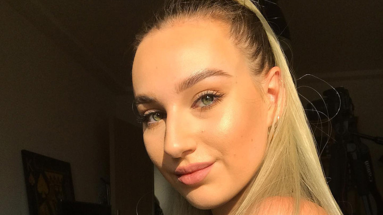 Woman with natural makeup