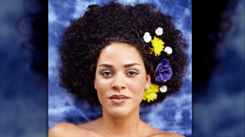 Woman with flower crown