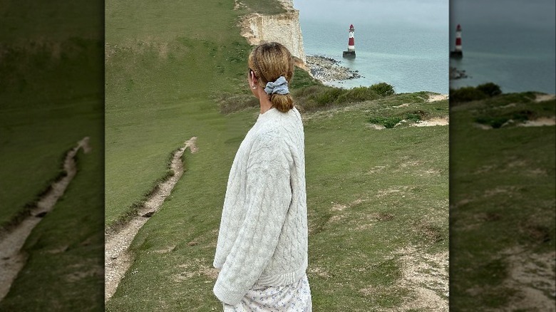 woman looking our at water