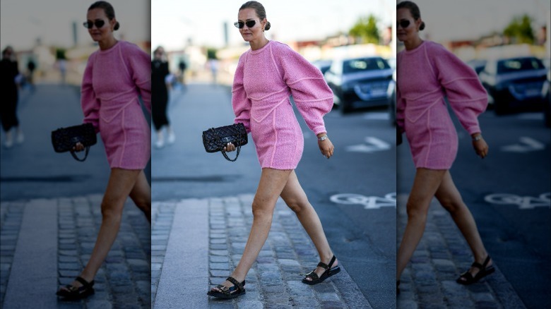 Dad sandals gone glam