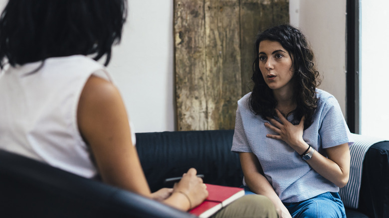 Woman in therapy session