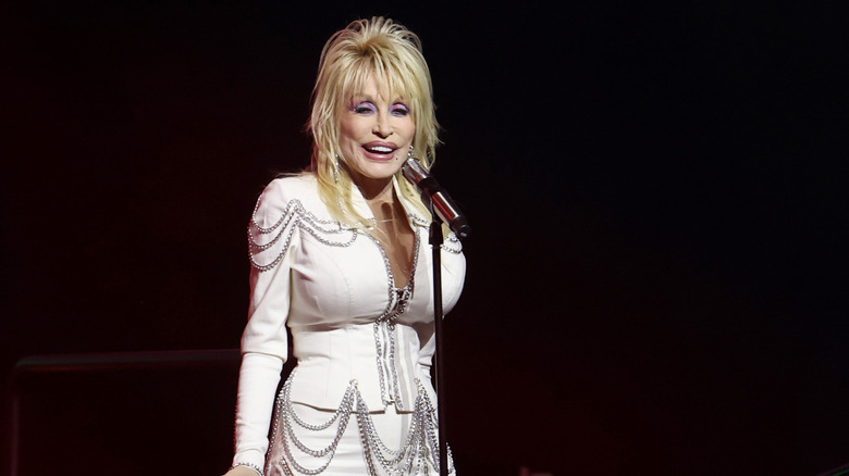 Dolly Parton speaks during Kicking off CMA Fest: A Special Conservation With Dolly Parton in Nashville in June 2024
