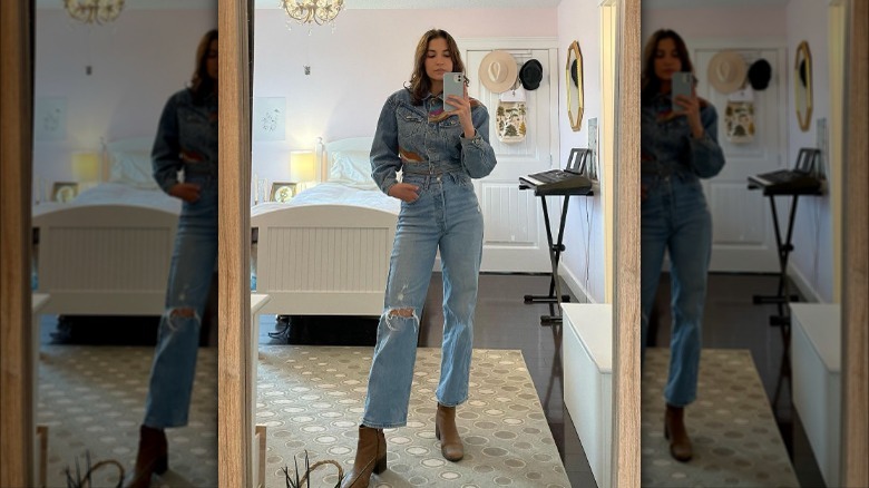 vintage double denim