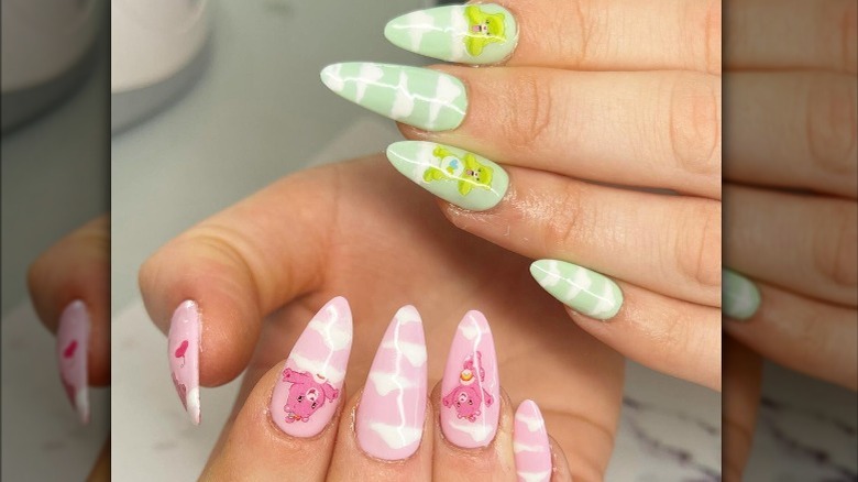 care bear cloud nails