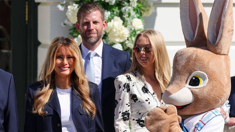 Melania and Tiffany Trump at the 2026 Easter egg roll sporting questionable fashion choices