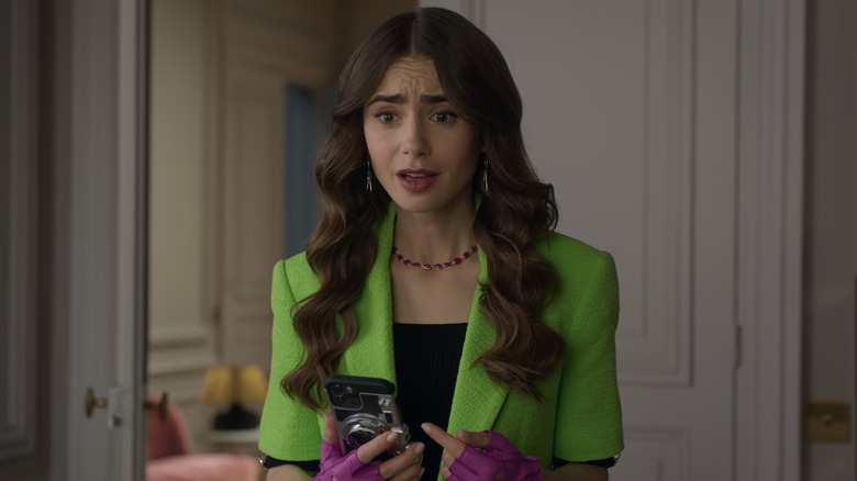 Lily Collins in "Emily in Paris"