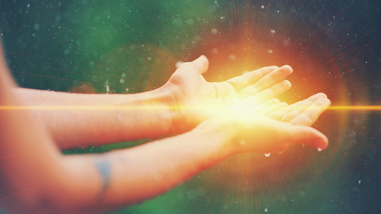 Spiritual healer depiction