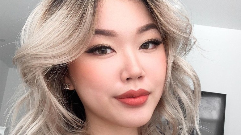 Dark brows light hair