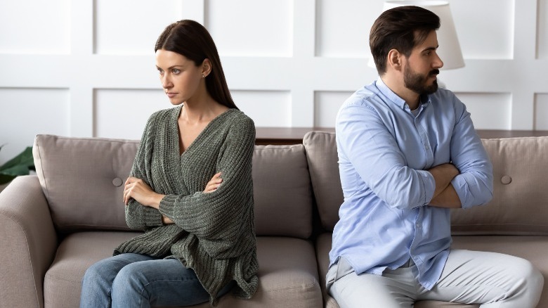 Man and woman facing away