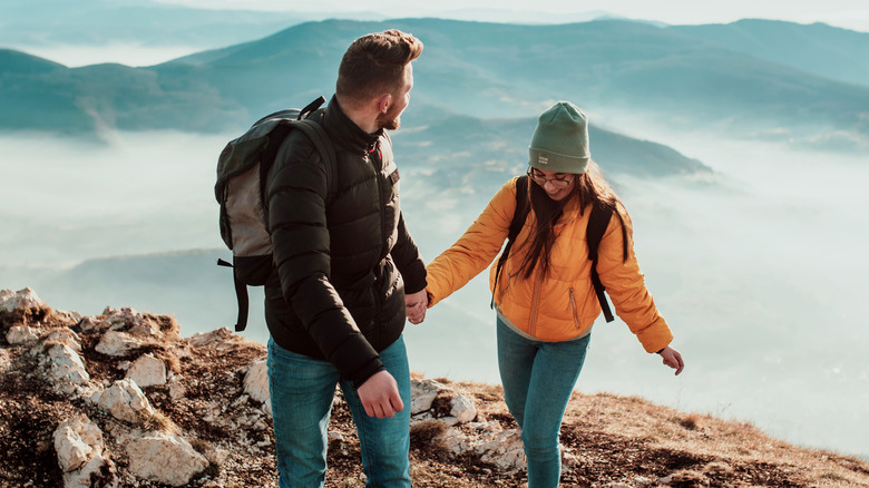 Couple on an outdoor adventure 