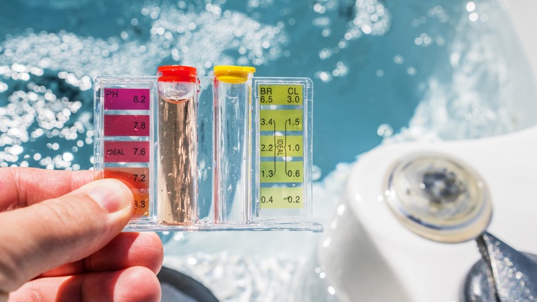 water pH scale check