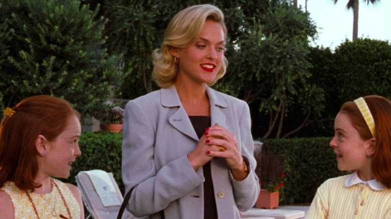 Meredith Blake in draped duster